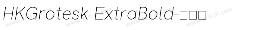 HKGrotesk ExtraBold字体转换